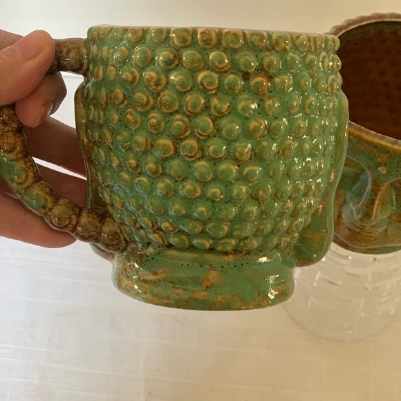 GIFTCRAFT| Set of 2 Buddha Face Mugs. - Picture 3 of 6